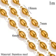 1M Stainless Steel Hip-Hop Punk Hollow Ocean Shell Beach Party DIY Jewelry Necklace Bracelet Jewelry Making Suitable For Women To Wear - Shell Chain - View 12