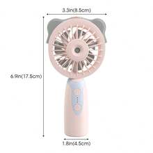 1pc Multi-Functional Spray Handheld Fan, 1200mAh, USB Charging, 3-Speed Adjustable, Spring/Summer Small Fan, Suitable For Cycling, Running, Traveling, Cooking In The Kitchen, Gardening, Office Work. - Spray Version - View 3