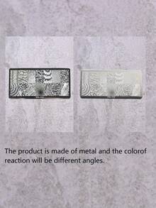 2 tấm dập móng nghệ thuật, 1 dụng cụ dập móng có nắp đậy, dụng cụ dập móng kèm gạt. - Bạc - Xem 6