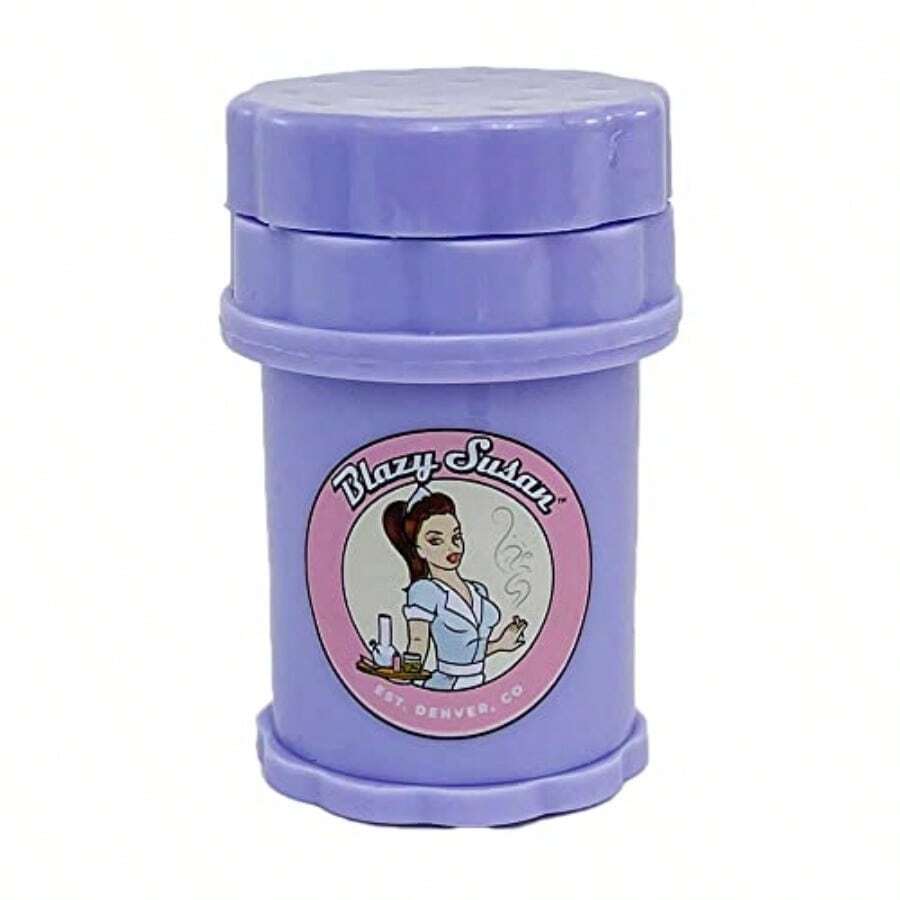 Blazy Susan - Molinillo grande de 4 piezas para ahorrar hierbas morado - Púrpura - Ver 1