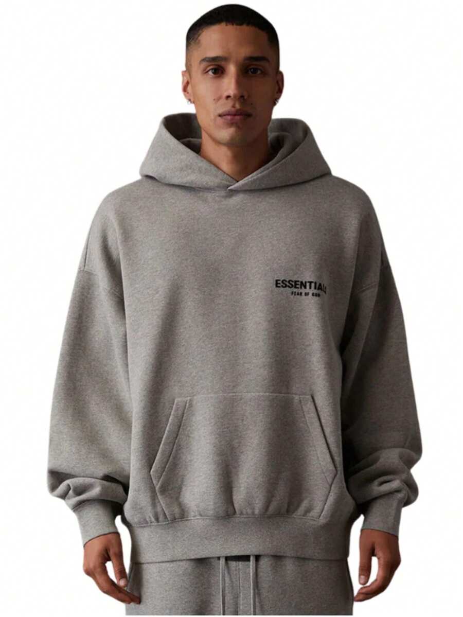 Fear Of God Essentials Pullover Hoodie (SS22) Unisex - Dark Oatmeal - View 1
