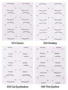 Bộ 24 khuôn vẽ trang điểm mắt, khuôn vẽ kẻ mắt mèo, khuôn hướng dẫn kẻ mắt và đánh phấn mắt, khuôn vẽ kẻ mắt mèo, khuôn vẽ mắt cáo, dành cho người mới bắt đầu, quà tặng, đồ du lịch, bộ tiết kiệm, dụng cụ kẻ mắt và đánh phấn mắt thiết yếu (1/2/3/6 bộ) - Nhiều màu - Xem 7