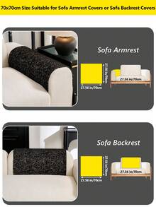 1件装雪尼尔四季通用宠物防滑沙发垫，适用于家庭客厅、卧室、办公室沙发，可机洗 - 多色 - 查看 20