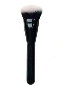 1pc Angled Foundation Brush, Contour Makeup Brush - Black - View 7