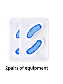 2pcs Blue Microneedle Eye Mask, Tightens Eye Area Skin, Gentle & Non-Irritating, Relieves Eye Fatigue, Eye Massage Tool Set, Mild & Non-Irritating, Relieves Fatigue - Multicolor - View 4