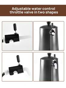 Brutelle Bộ điều chỉnh lưu lượng nước. Thích hợp cho ấm đun nước kiểu rót thủ công, máy pha cà phê nhỏ giọt, ấm cổ ngỗng và máy pha cà phê. Kiểm soát lưu lượng nước chính xác. - màu đen - Xem 4