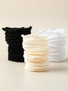 1/5 paires de chaussettes décontractées pour , blanches, ivoire, mode polyvalente, respirantes et absorbantes - Multicolore - Voir 10