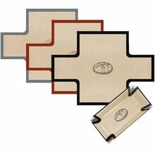 1/2 piezas de tapetes de silicona reutilizables para hornear pan, forro para molde de pan, bandeja de hornear antiadherente, forro para molde de pan antiadherente con pestaña extraíble, adecuado para pan casero, pastel, pan de plátano y horneado en horno, fiesta, horneado en casa, horno y microondas - - - Ver 3