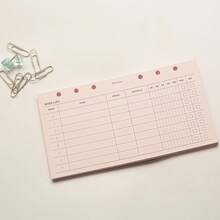 40 hojas de recambio A6/A7 de lista de deseos rosa, perforadas con 6 agujeros, papel premium de 120g, para planificador y diario de anillas de 6 agujeros - Rectángulo - Ver 10