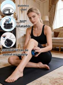 1pc PP Material Massage Ball (With Essential Oil Hole) Plastic Self-Massage Tool Unisex - Suitable For Muscle - Trigger Point Deep Tissue Massager Compatible With Essential Oils For Neck, Back, Shoulder, Foot Portable Fitness, Yoga And Post-Surgery Use (Ideal Choice For Muscle Knots, Gift For Women, Mothers) - View 13