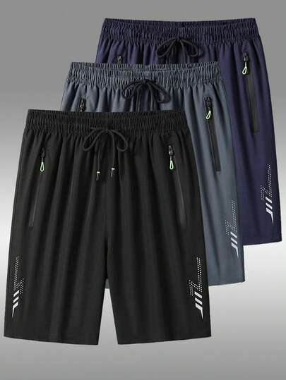 1件男友风夏季户外运动休闲短裤