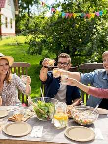 50pcs 9-Inch Paper Plates, Party Disposable Plates, Outdoor BBQ Paper Plates, Thick Pulp Paper Plates, Convenient Disposable Plates, Tableware | , Suitable For Dinner, Party, Wedding, Birthday - Beige - View 6