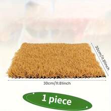 Bộ 6 tấm thảm cỏ nhân tạo bền, có thể giặt được, thích hợp cho sân sau và vườn thú cưng. Thảm cỏ nhựa dễ vệ sinh, có vẻ ngoài tự nhiên, không cần bảo dưỡng, lý tưởng để lót nền. - Xem 3