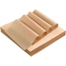 50/100张吸油纸，适用于烘焙、煎炸食品，防油包装纸，不粘食用油吸收蜡纸，适用于厨房、餐厅、户外烧烤 - 彩色 - 查看 2