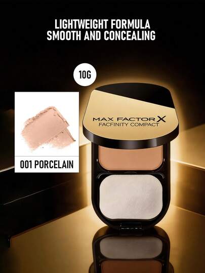 Max Factor 妙巴黎 Facefinity 粉底液 SPF20 #001 瓷白色 10克，控油，持久哑光妆效，轻盈配方