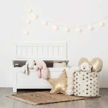 Atmosphera BANCO DE ALMACENAMIENTO ARCÓN INFANTIL DE MADERA BLANCA - 74,5 x 34 x 64cm - Blanco - Ver 5
