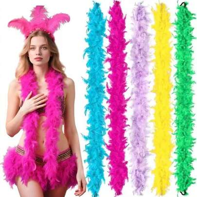 Khăn choàng lông vũ giả sang trọng, khăn choàng lông ngỗng, khăn choàng lông vũ dành cho nữ - Nhẹ nhàng và màu sắc tươi tắn, phù hợp cho các bữa tiệc, đám cưới, trung tâm trang trí, buổi hòa nhạc, trang phục và trang trí nhà cửa.