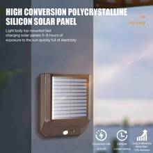 1pc Outdoor Solar Folding Wall Light With Motion Sensor LED Safety Light For Patio Outdoor Deck Porch Barn Garage - Solar Lights - View 4