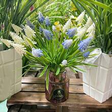 Artificial Grape Hyacinth Stem, Fake Calla Lily Flowers For Wedding Bouquets And Home Decor - Multicolor - View 8
