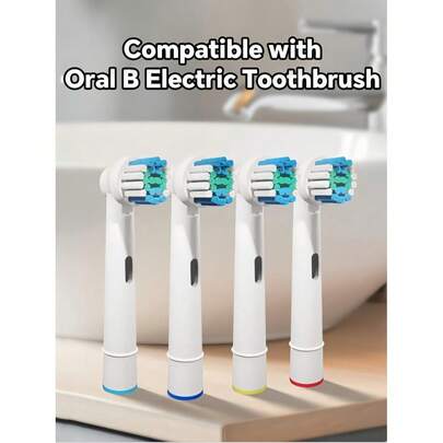 Replacement Toothbrush Heads Compatible With Professional Electric Toothbrush, Toothbrushes Brush Head Refills For Pro 1000 500 1500 100 7500 DB4010 360 400 8000 7000 3000 6000 300 9600 2000 4000