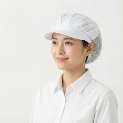 1/3/5 Pcs Pack, Women's Work Hat, Food Factory Workshop Dustproof Hat, Catering Waiter Hat, Chef Hat, Suitable For Work Workshop, Protective Hat,Summer,Beach