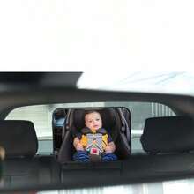 Espejo retrovisor para bebé en el coche, espejo de para asiento de niño orientado hacia atrás, rotación de 360°, a prueba de roturas, vista amplia, aprobado en pruebas de colisión y certificación, adecuado para madres y amigos que usan asientos de niño orientados hacia atrás - Multicolor - Ver 6