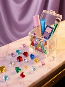 1000 viên pha lê giả kim cương acrylic, thích hợp dùng để trang trí bình hoa, bàn tiệc, hộp đựng mỹ phẩm, trang trí tiệc Giáng sinh. - Bộ - Xem 5