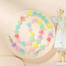 1 Piece Of Acrylic Heart-Shaped And Star-Shaped Mixed Women's Eyeglass Chain - Hình trái tim - Xem 5