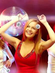 15pcs/Set Disco Ball Keychain Gift Set, Including Disco Ball Keychain, Gift Bag And Tag, Disco Ball Decor, 70s Party Favorite Decor, Carnival Supplies, Birthday, Carnival, Holiday Party Keychain Gift Set - One Size Fits All - View 8