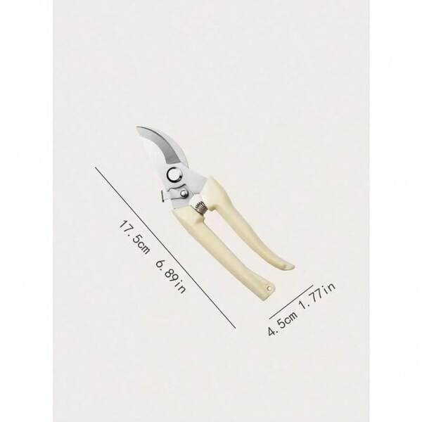 1pc Minimalist Pruning Shears, Stainless Steel Pnt Branch Scissors For Garn