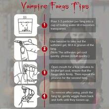 5pcs/Set Vampire Teeth, Suitable For Cosplay Props And Halloween Parties, Halloween Costume Props, Gothic Parties, Vampire Fangs For Role Play, Made Of Plastic With Hot Melt Adhesive Particles, Cute Zombie Teeth, Themed Events, Costume Accessories, Weird Aesthetics, Weird Props, Cosplay Enthusiasts, Includes Instructions - Multicolor - View 10