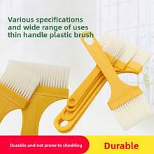 10支装塑料多用途厨房烧烤酱煎饼油刷，不掉毛，耐热食品烘焙软毛刷 - 查看 5