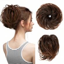 Dây buộc tóc rối, búi tóc xoăn bồng bềnh bằng thun, dây buộc tóc tổng hợp - Nhiều màu - Xem 21