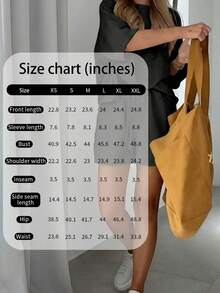 2pcs/Set Summer Casual Solid Color Loose Top And Shorts Black Elegant - Black - View 8