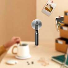 sweetfull S17 Portable Handheld Mini Electric Fan, Foldable, USB Rechargeable, Personal Travel Fan, LED Display, Emergency LED Flashlight, Small Desktop Air Cooler, Suitable For Office, Bedroom, Outdoor, Camping, Dorm, Father's Day Gift - Multicolor - View 8
