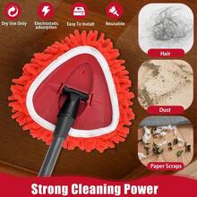 Chenille Duster Heads O-Cedar 2025 Unique Design Heads Turn Mop Into Long-Handle Duster Dry Cleaning Trap Bucket & Handle Not Included - 1 - View 3