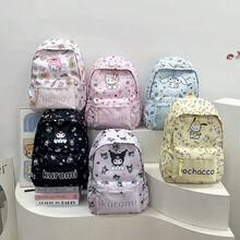SANRIO Ba lô //Cinnamon Roll// chính hãng 2025 - Túi đựng đồ dùng học tập, chống thấm nước, dung tích lớn, thiết kế nhiều ngăn, dây đeo thoáng khí có thể điều chỉnh, phụ kiện học tập dễ thương hình hoạt hình (quà tặng Valentine/Giáng sinh/Tốt nghiệp), phù hợp cho học sinh trung học cơ sở và trung học phổ thông. - A - Xem 3