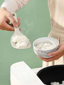 1pc Silicone Rice Spoon With Stand, Suitable For Rice Cooker, Pot And Frying Pan, Heat-Resistant Non-Stick Rice Spoon, Ergonomic Handle And Hanging Hole, Easy To Clean, Heat-Resistant Up To 350°F, Dishwasher , Multiple Colors Available, Kitchen Supplies, Home Decor, Suitable For Women, Men And Family Use As Gift - Multicolor - View 9