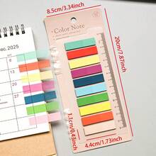200pcs/Pack Index Tabs Stickers, PET Plastic Transparent Bookmarks For Students Textbooks, Minimalist Design, Writable Memo Stickers - one-size - View 11