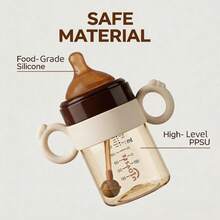 Bộ bình sữa 3 trong 1 chất liệu PPSU cao cấp, dung tích 240ml/300ml, có bi trọng lực và tay cầm, bình sữa đa chức năng, cốc có ống hút và vòi uống, món quà hoàn hảo cho các bà mẹ mới sinh giúp việc cho bé bú dễ dàng hơn. - Nhiều màu - Xem 9