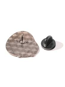 半枚牛油果胸针，渐变层叠心形，创意卡通拟人设计，百搭金属徽章配饰 - 彩色 - 查看 10