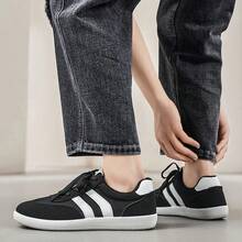 2026新款男士运动鞋、男士时尚休闲鞋、系带鞋、滑板鞋、男士运动鞋、个性街头风男鞋 - 黑色 - 查看 5