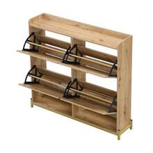 High-Quality 4-Drawer Rattan Cabinet With Solid Wood Handles - Suitable For Bedroom, Living Room, Dining Room, Hallway - Dimensions: W80/H80/D38 Cm - Wood - View 10