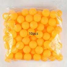 5/10/20/50pcs 40mm Matte Yellow & White Durable PP Material Ping Pong Balls, Rust-Resistant For Adult Practice And Recreation - Multicolor - View 4