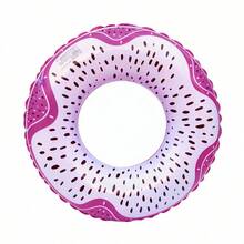 火龙果造型充气游泳圈 - 充气泳池漂浮物、游泳圈、充气泳池漂浮船，适合泳池派对、湖泊、海滩，成人和儿童均可使用 - 淡紫色 - 查看 5