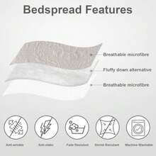 Cream Quilt Queen Size - Damask Ultrasonic Summer Bedspread Queen Soft Lightweight Coverlet Bedding Set 3 Pieces 1 Quilt 2 Pillow Shams - Damasco color crema - Ver 4