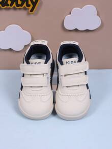 1双春秋新款儿童魔术贴运动鞋，软底休闲幼儿运动鞋，时尚轻便儿童网球鞋 - 藍色 - 查看 7