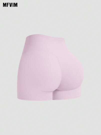  MFVIM Women's Sports Shorts For Spring & Summer, Cross-Waist Slim-Fit Design, Abdomen Shaping, Breathable & Comfortable, High Elasticity Soft Skin-Friendly Fabric, Casual Sports, Running, Yoga, Suitable For Daily Commute, Outdoor, Jogging, Cycling, Yoga, Pilates, Gym Workout