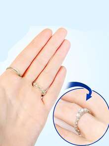Bộ 4/8/12 dụng cụ điều chỉnh kích cỡ nhẫn, dụng cụ chỉnh kích cỡ nhẫn lò xo cho nhẫn bị rộng, dụng cụ siết chặt không lộ viền, phù hợp với hầu hết mọi loại nhẫn, giúp thu nhỏ kích thước nhẫn mà không cần chỉnh lại kích thước đối với nhẫn có bản dày. - Bộ điều chỉnh nhẫn - Xem 6