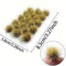 23tufts Model Grass Cluster For Model Craft, Plastic Miniature Vegetation Artificial Grass For Decorating Micro-Landscape Models, Sandtable Architectural Models, DIY Turf Landscaping - Model Grass Cluster - View 5